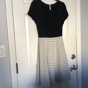 Black and white dress